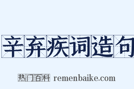 辛弃疾词造句是什么意思的图片